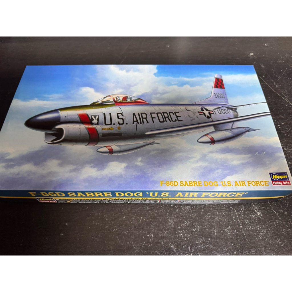 Hasegawa Hasegawa 1/72 F-86D SABRE DOG US Army Fighter รุ่น US Army เคลือบ อากาศ บังคับ สติ๊กเกอร์น้