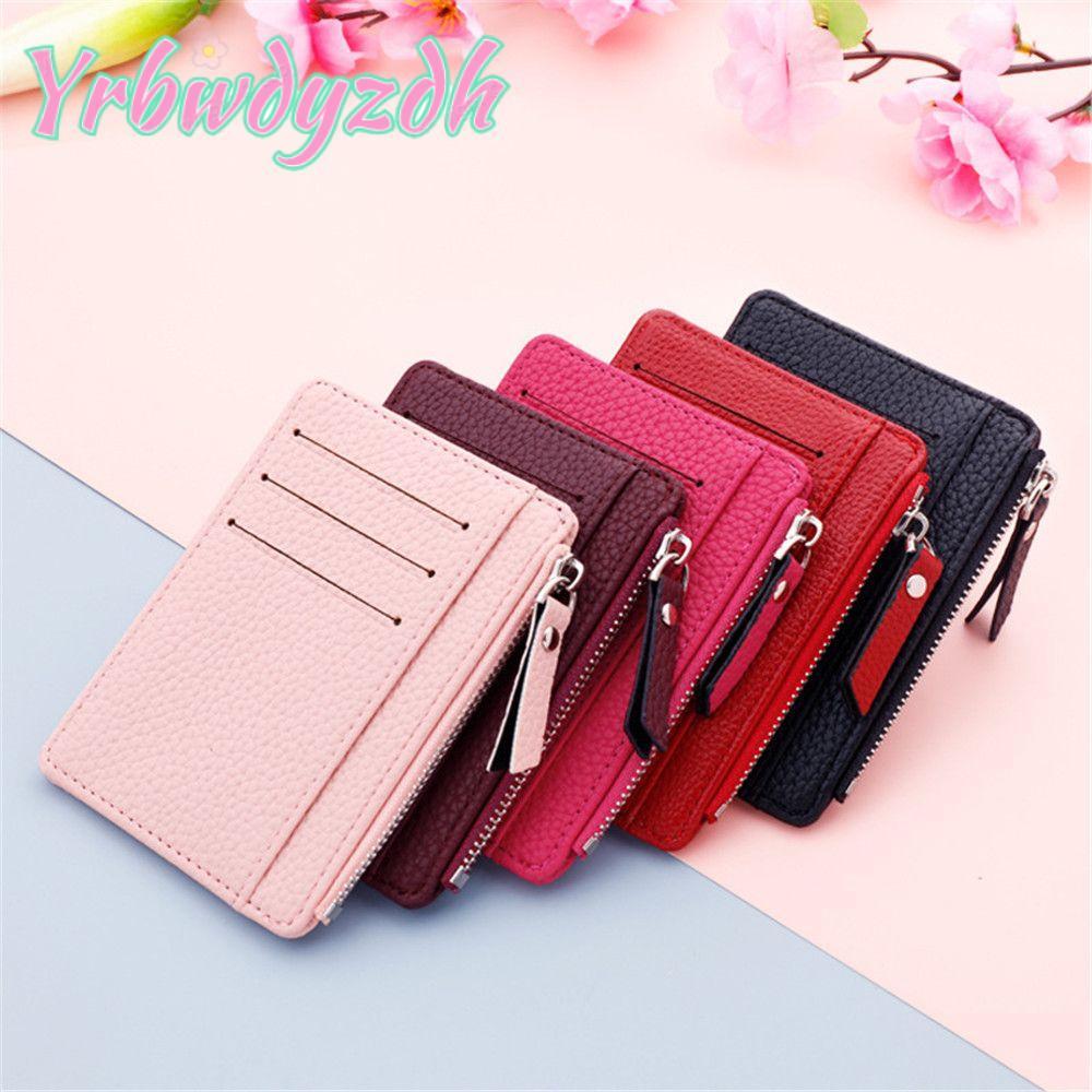 YRBWDYZDH Wallet Multi-card Bit Zipper Pocket Coin Bag หนัง PU สําหรับผู้หญิง