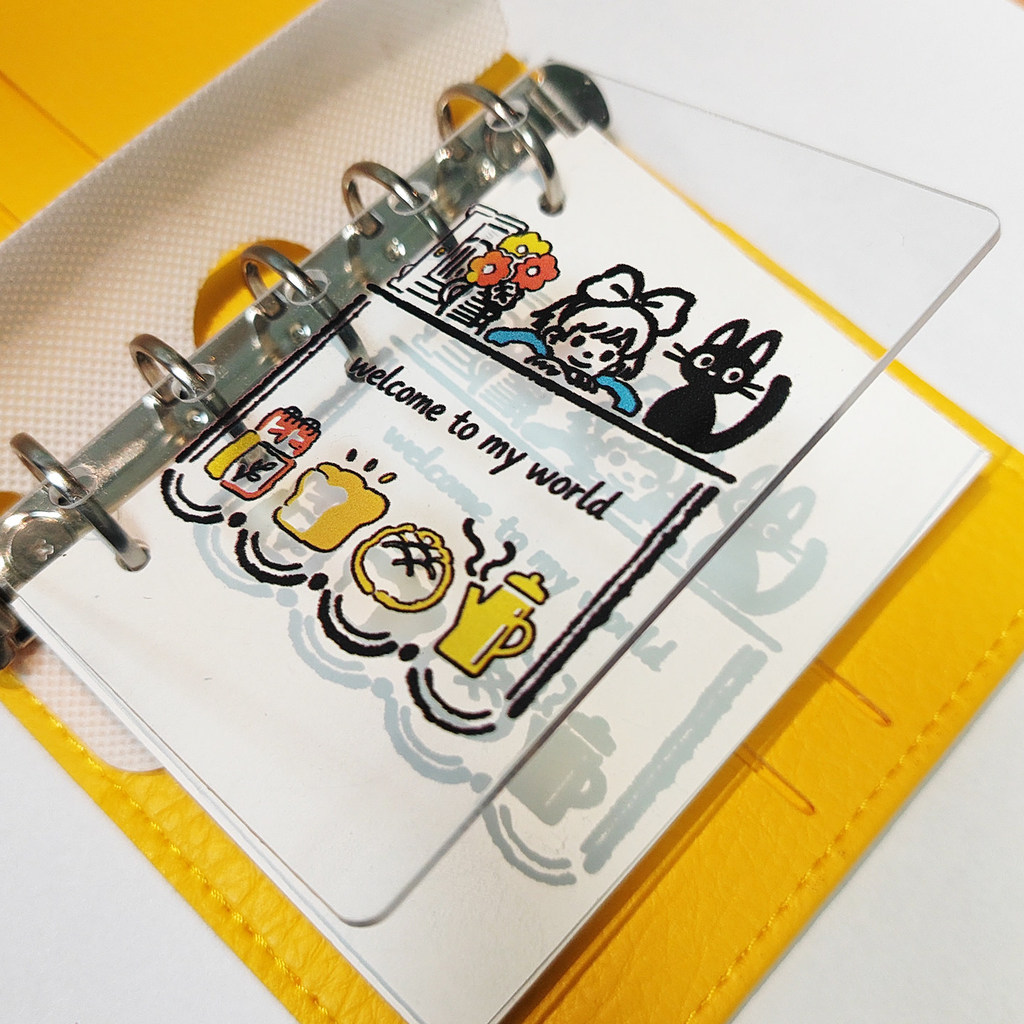 โปร่งใสโปร่งใสอะคริลิคแยกหลวมใบ Backing Board M5A7A6 คู่มือที่ยอดเยี่ยมหน้าด้านในแม่มดตกแต่งภาพประกอบบุ๊คมาร์ค