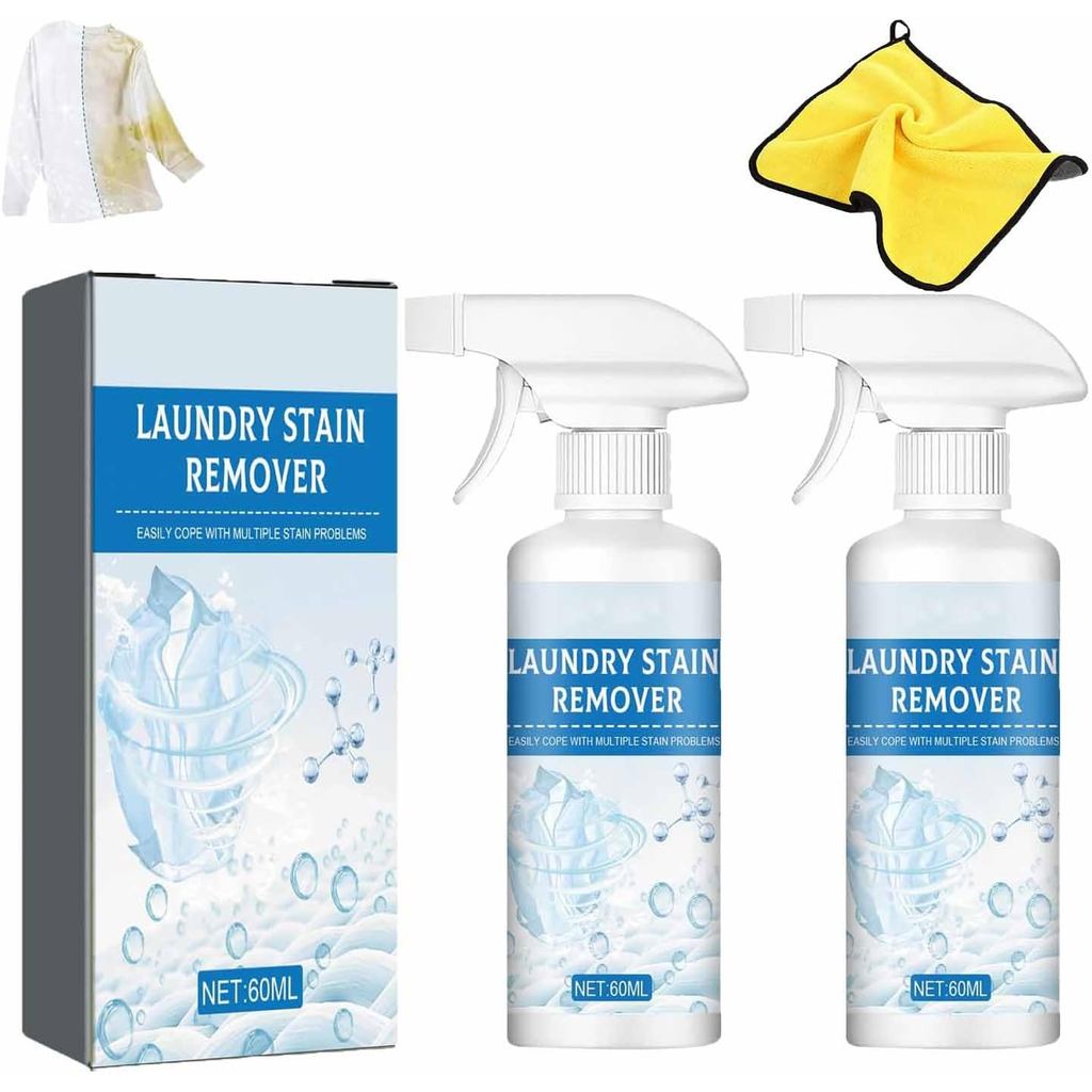 Powerful Laundry Stain Remover Spray, Non-Ionic Laundry Pre-Treatment, 2026 New Clothing Emulsifier,