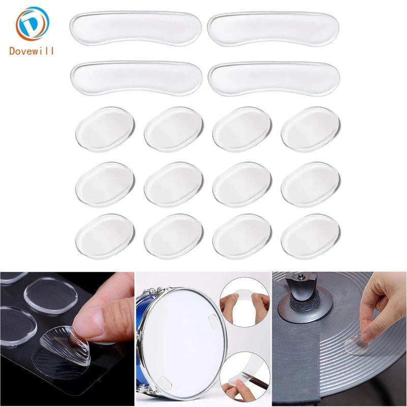 [Dovewill] Drum Mute Pads Silicone Professional Drum Damper Set for Drum Kit Muffler Percussion Prac