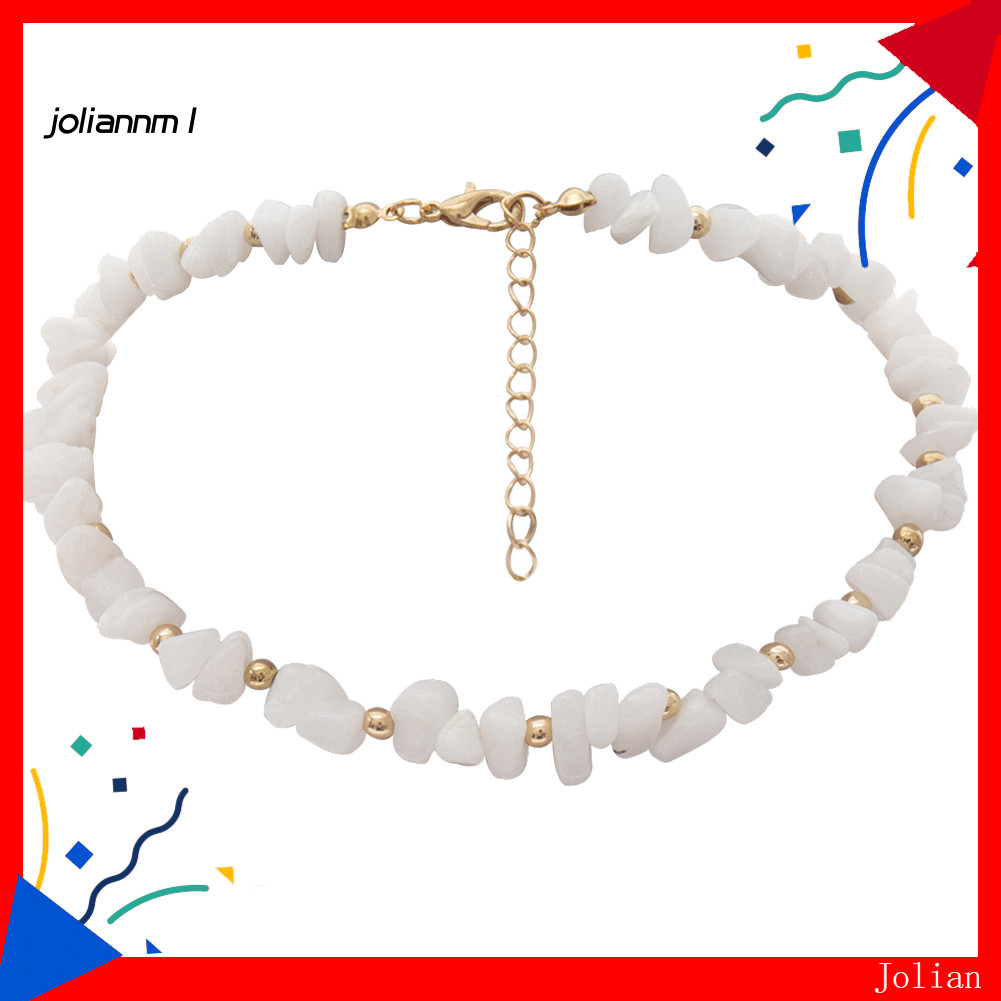 [JM] Bohemian Summer Beach Women Irregular Stone Beaded Choker Necklace Jewelry