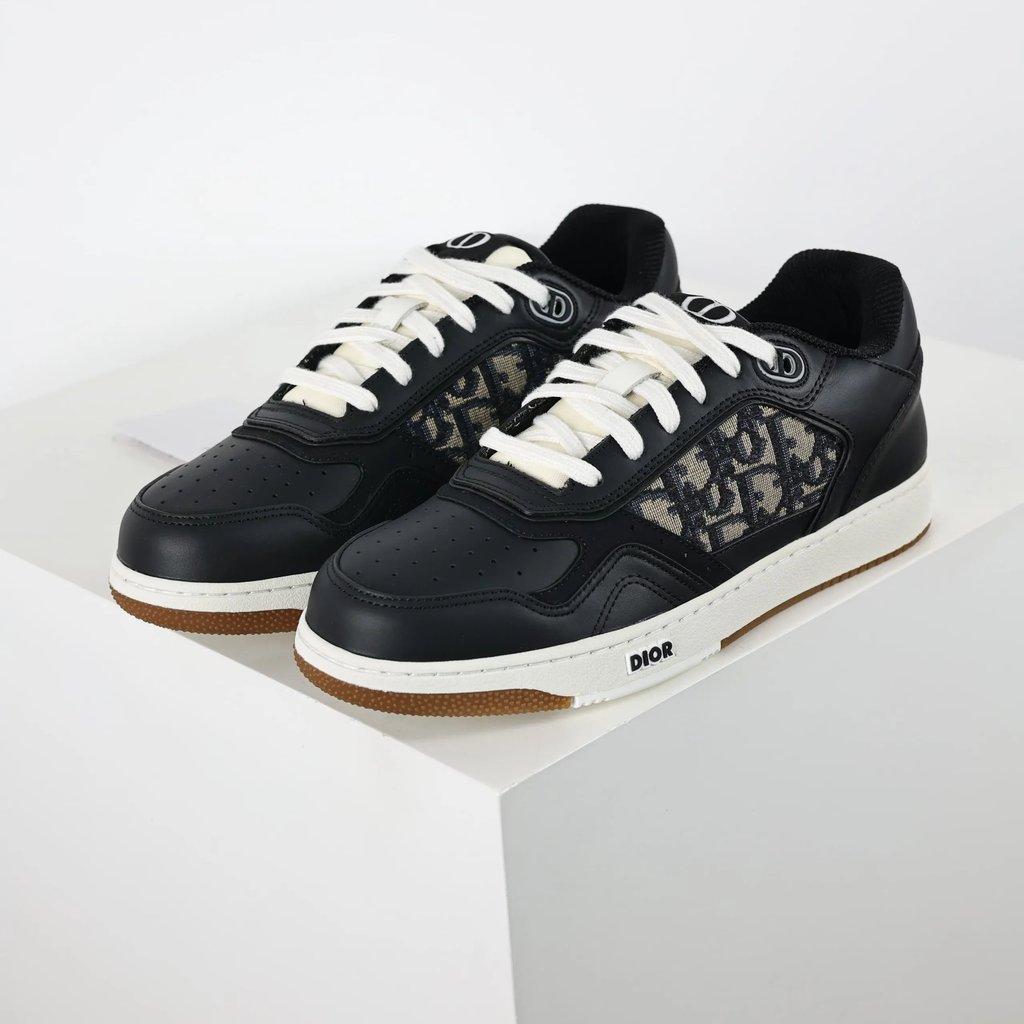 DIOR Dior รองเท้าผู้ชายรองเท้าผู้หญิง B27 Low & 39; Dior Oblique Galaxy Low-Top รองเท้าผ้าใบรองเท้าล