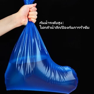 Taian ถุงคลุมรองเท้ากันน้ำแบบใส คลุมเท้า ที่ครอบรองเท้ากันฝน น้ำฝน/กันน้ำ แบบหนา ผู้ใหญ่และเด็ก