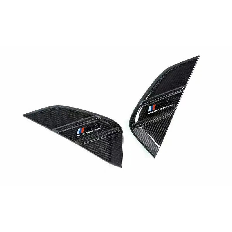 คุณภาพสูงแห้งคาร์บอนไฟเบอร์ G80 M3 2021 + M Performance ด้านข้าง Fender Vent สําหรับ BMW G80 M3 G82 