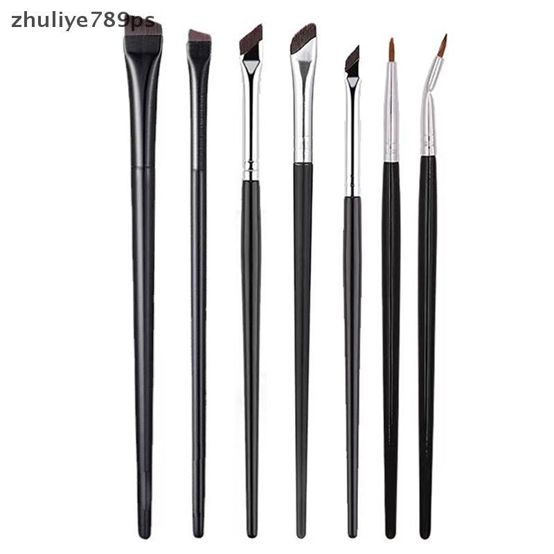 Zhuliye789ps] Brow Contour แปรงแต่งหน้า Eyebrow Eyeliner Brush Professional Super Thin Angled Liner 