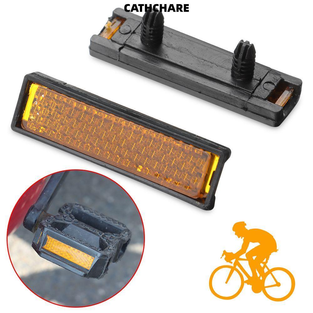 CATHCHARE294 4 ชิ้น/เซ็ต Foot Reflector Safety At Night Ride แป้นเหยียบจักรยาน