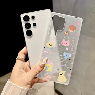 ลูกสุนัขน่ารัก เคสโทรศัพท์ For Samsung A27 A37 A57 S26 UItra A07 A17 A16 A06 A15 A35 A36 A55 A56 โปร่งใสแบบฝ้า เคส