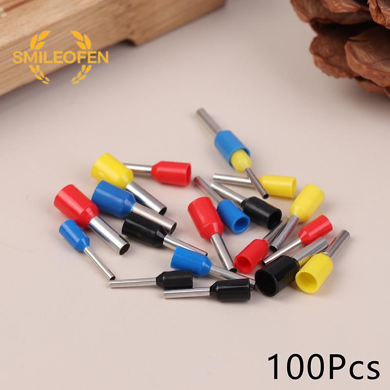 [Smileofen] 2 Pas (100 ชิ้น) เทอร์มินัลพิน VE0508 ​​7508 1008 1508 2508 สายไฟเชื่อมต่อปลายใหม่