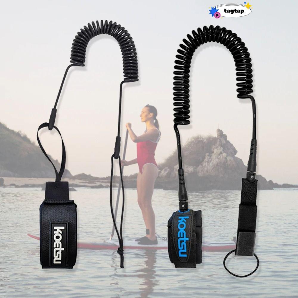 INNEW Sup Board Foot Leg Rope, Surfing Stand UP TPU Surfing Safety Hand Rope, Practical Elastic Coil