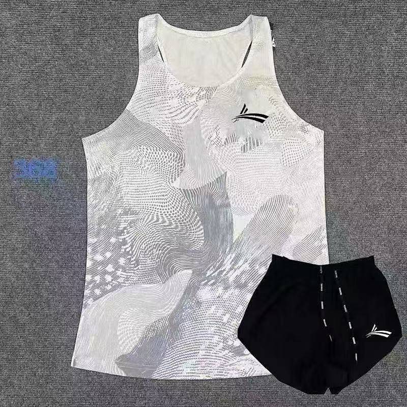 New Track and Field Quick-Dry Vest Physical Examination Breathable Racing Suit Training Marathon Running Sports 9yKc