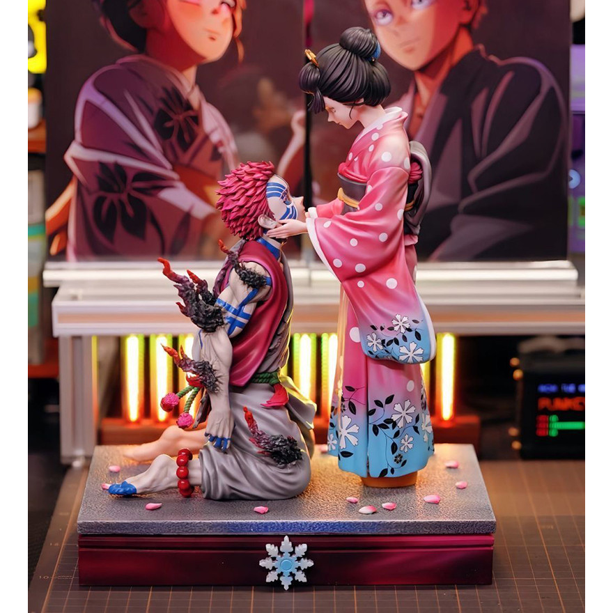 Anime Demon Slayer Akaza Koyuki ตัวเลขคลาสสิกฉากรูปปั้น