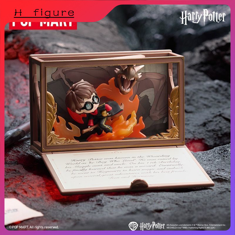 P POPMART POPMART Harry Potter Hogwarts Character Story Series ฉากรูปกล่องลึกลับของเล่น