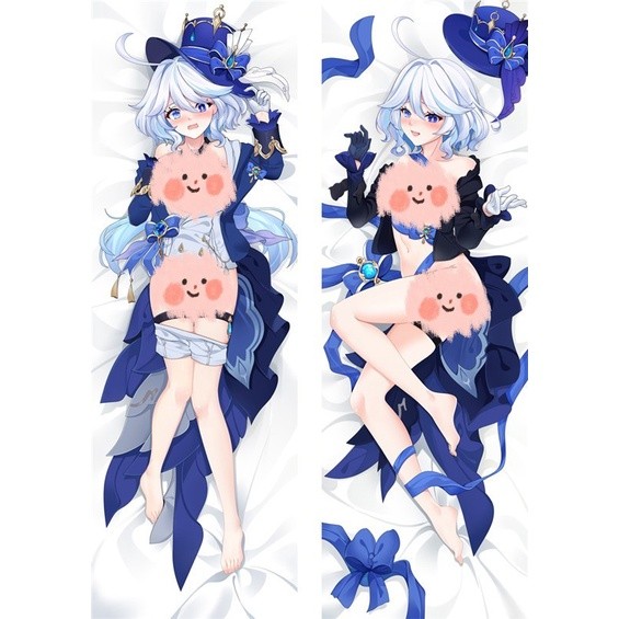 Genshin Impact Furina Furina de Fontaine อะนิเมะ Dakimakura กอดหมอน Body Case Otaku Sleepy หมอนครอบค