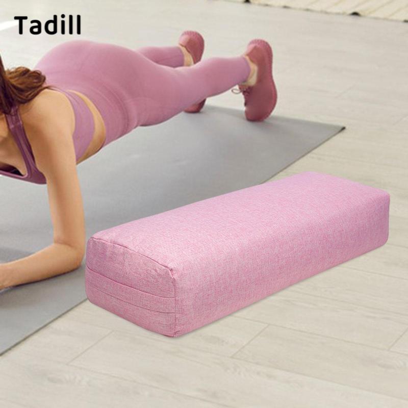 Tadill หมอนหนุนโยคะ Ergonomic ฟองน้ํารองรับอุปกรณ์เสริมฝาครอบแบบถอดได้สําหรับ Home Air Yoga และ Balance Poses — صورة 2