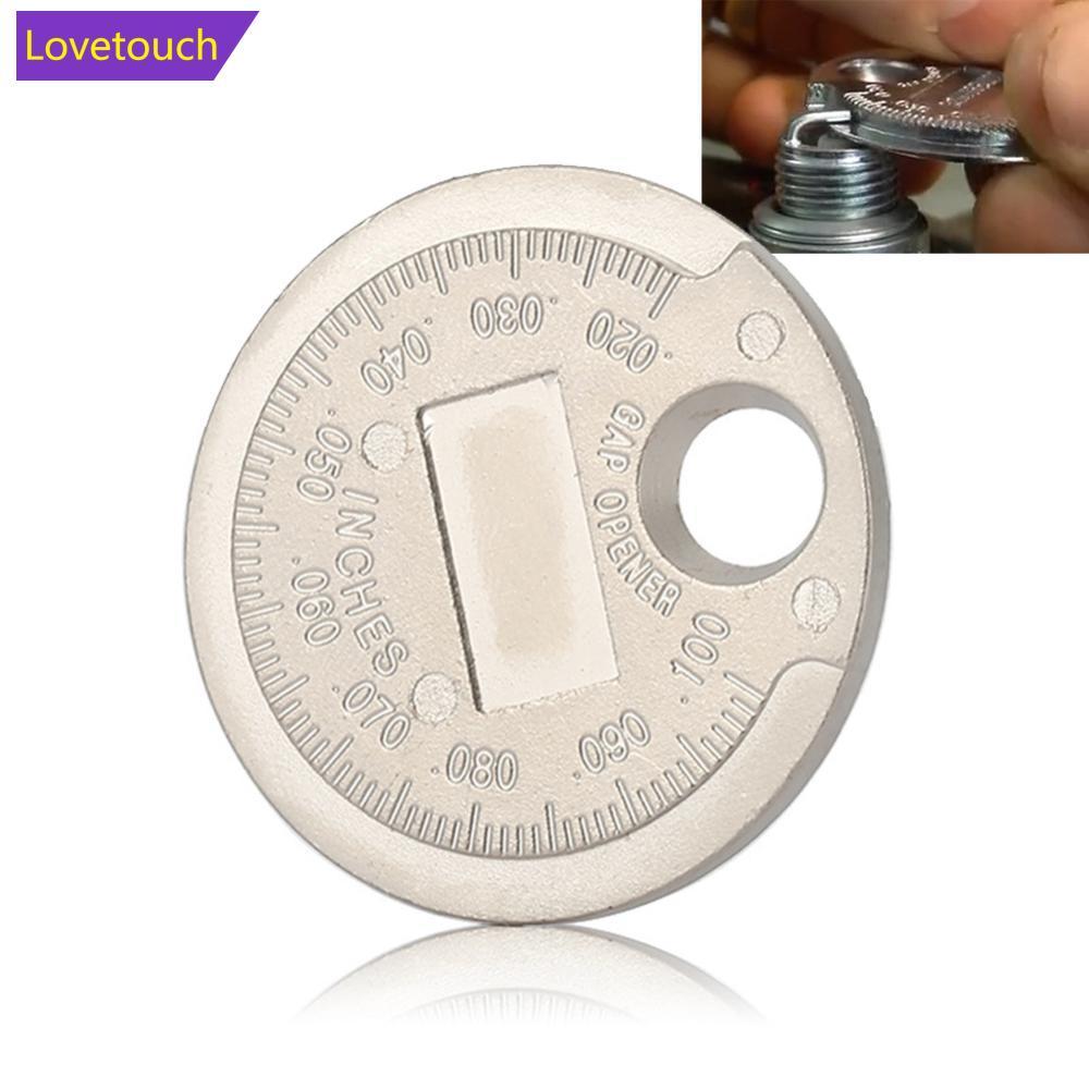 LOVETOUCH 0.6-2.4 มม.หัวเทียนGage Gapเครื่องมือรถFeeler Spark Plug Gapเหรียญ-Typeเครื่องมือวัดJ6S1