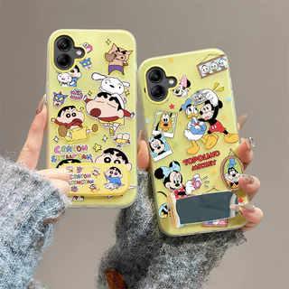 Samsung a06 case samsung a07 case วงเล็บกระจก เคสโทรศัพท์เยลลี่
