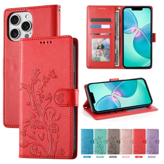 ปลอกสําหรับ Honor 400 200 Pro 90 Lite X9a X9b X9c 5G X8b X8c X6a X6b X6c 4G X5c X5b Plus กระเป๋าสตางค์พลิก Matte ลายนูน Soft TPU ช่องใส่การ์ดซิลิโคนเชือกเส้นเล็กเคสโทรศัพท์