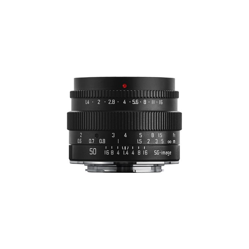 เลนส์แสงลึก 50 มม. F1.4 เลนส์ภาพครึ่งกรอบขนาดใหญ่เหมาะสําหรับ Sony Fuji XF Nikon Z Mount