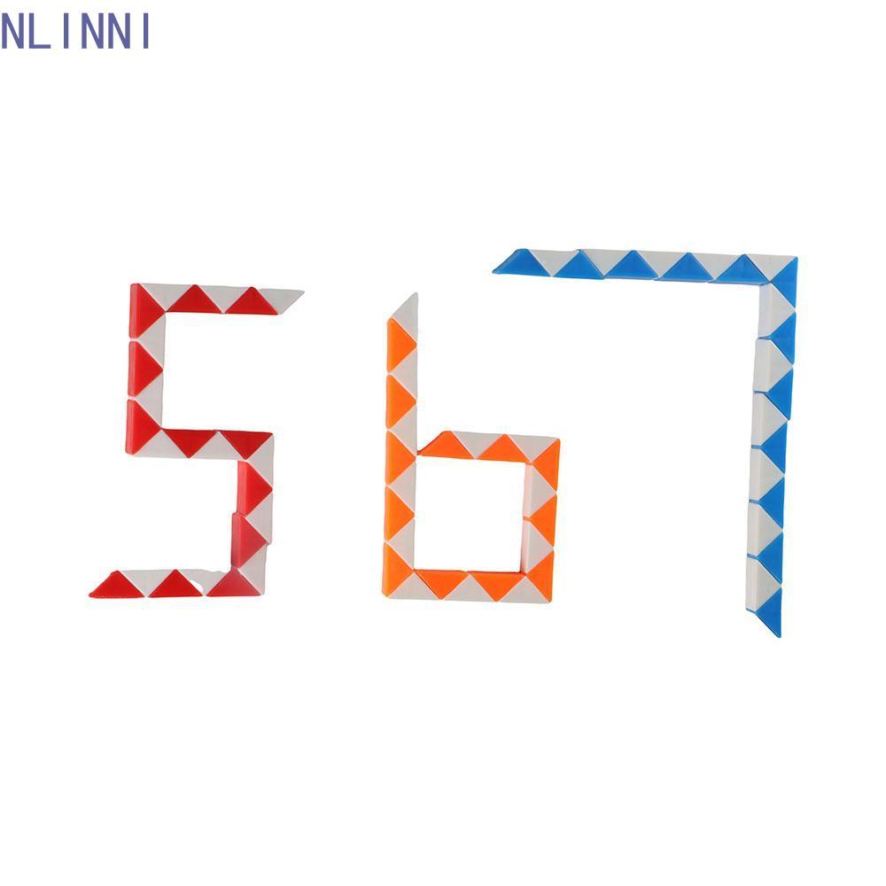 NLINNI Magic Snake Cube, พับที่ถอดออกได้ 24 ความเร็ว Magic Snake ไม้บรรทัด, ส่วนความเร็วเปลี่ยน Cube