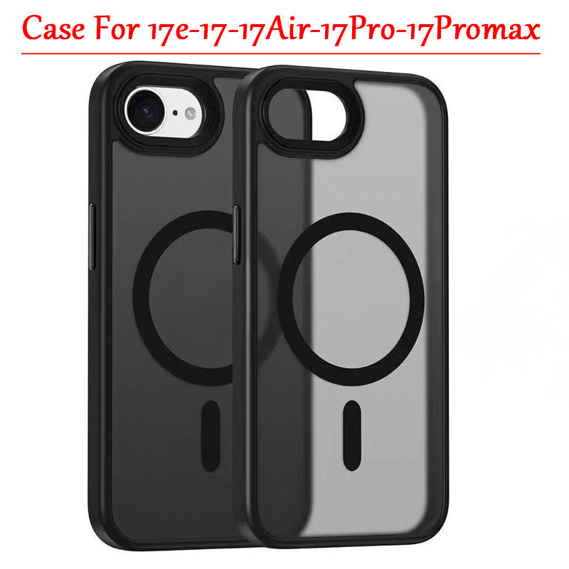 Case แม่เหล็ก เคส ชาร์จไร้สาย For iPhone 17E 17Pro 17Air 17ProMax เคส โทรศัพท์ 016