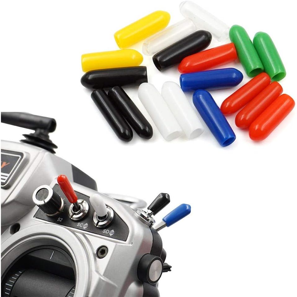 18 PCS Anti-Slipping สวิทช์ยางหมวกสําหรับ Radiomaster TX16s จัมเปอร์ T16 T18 FrSky X9D QX7 Flysky Sp
