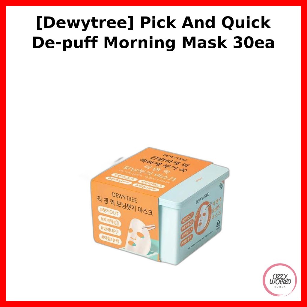 [Dewytree] Pick And Quick De-puff Morning Mask 30ea / Korean Morning Mask / De-puffing Treatment by 