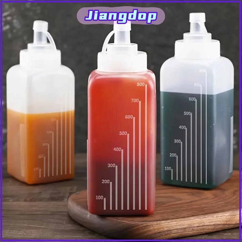 JIANG 800/1000ml ขวดบีบซอส, อุปกรณ์ครัว PE ขวดใส่เครื่องปรุง, อุปกรณ์ครัวขนมกันฝุ่นความจุขนาดใหญ่
