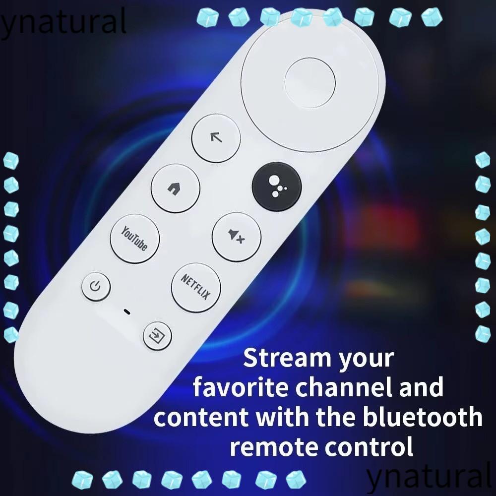 NATURAL สําหรับ Google Chromecast Remote, 4K Compatible G9N9N เปลี่ยนรีโมทคอนโทรลด้วยเสียง, Snow Col
