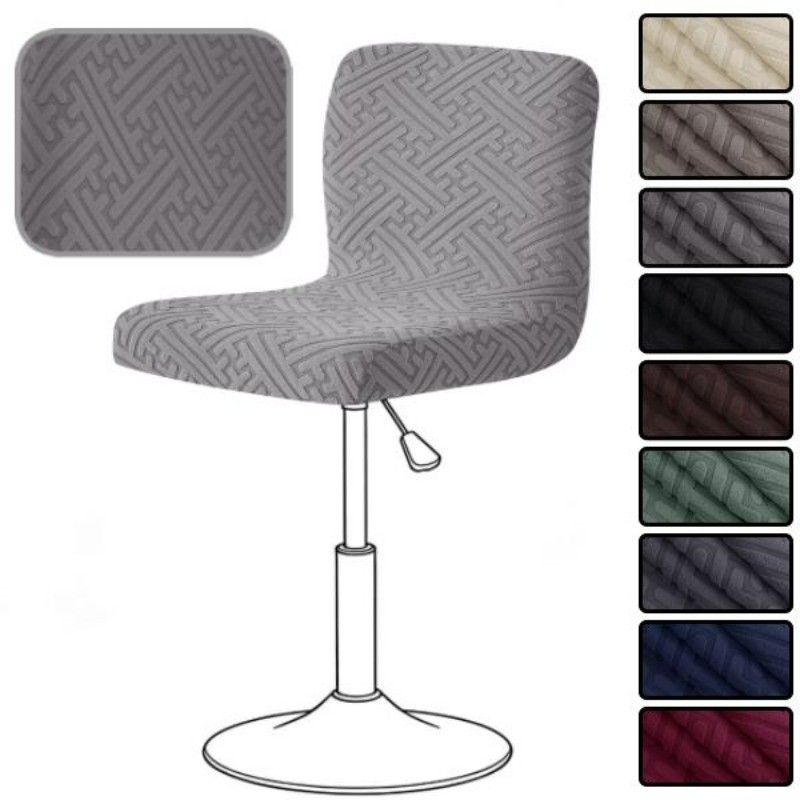 ผ้าคลุมเก้าอี้-แบบหลังเตี้ย  ความสูง 30-45 ซม.  ผ้าแจ็คการ์ดลายทางรูป  Low-Back chair cover