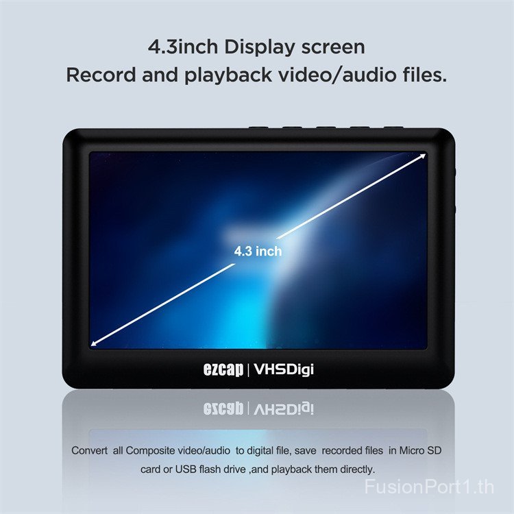 Ezcap180 VHSDigi14 ซม.หน้าจอAVกล่องบันทึกเครื่องอ่านการ์ดHDMIเอาต์พุตวิดีโอสนับสนุนTF Card U Disk