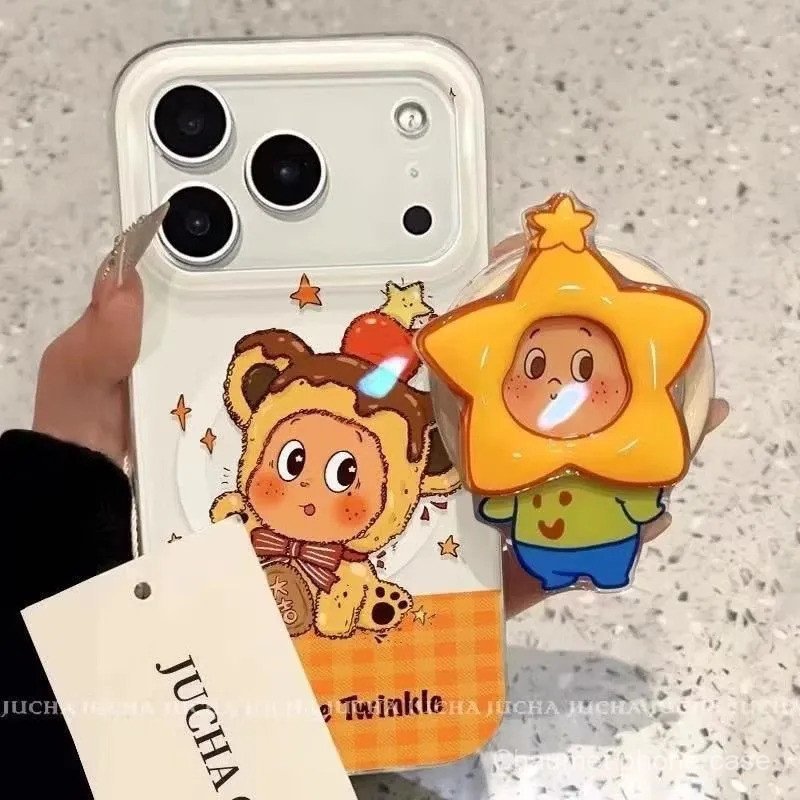 Imd สเตอริโอ Starman เคสโทรศัพท์แม่เหล็กเข้ากันได้กับ iPhone17promax เคสโทรศัพท์ 16/15/13/14Plus กัน