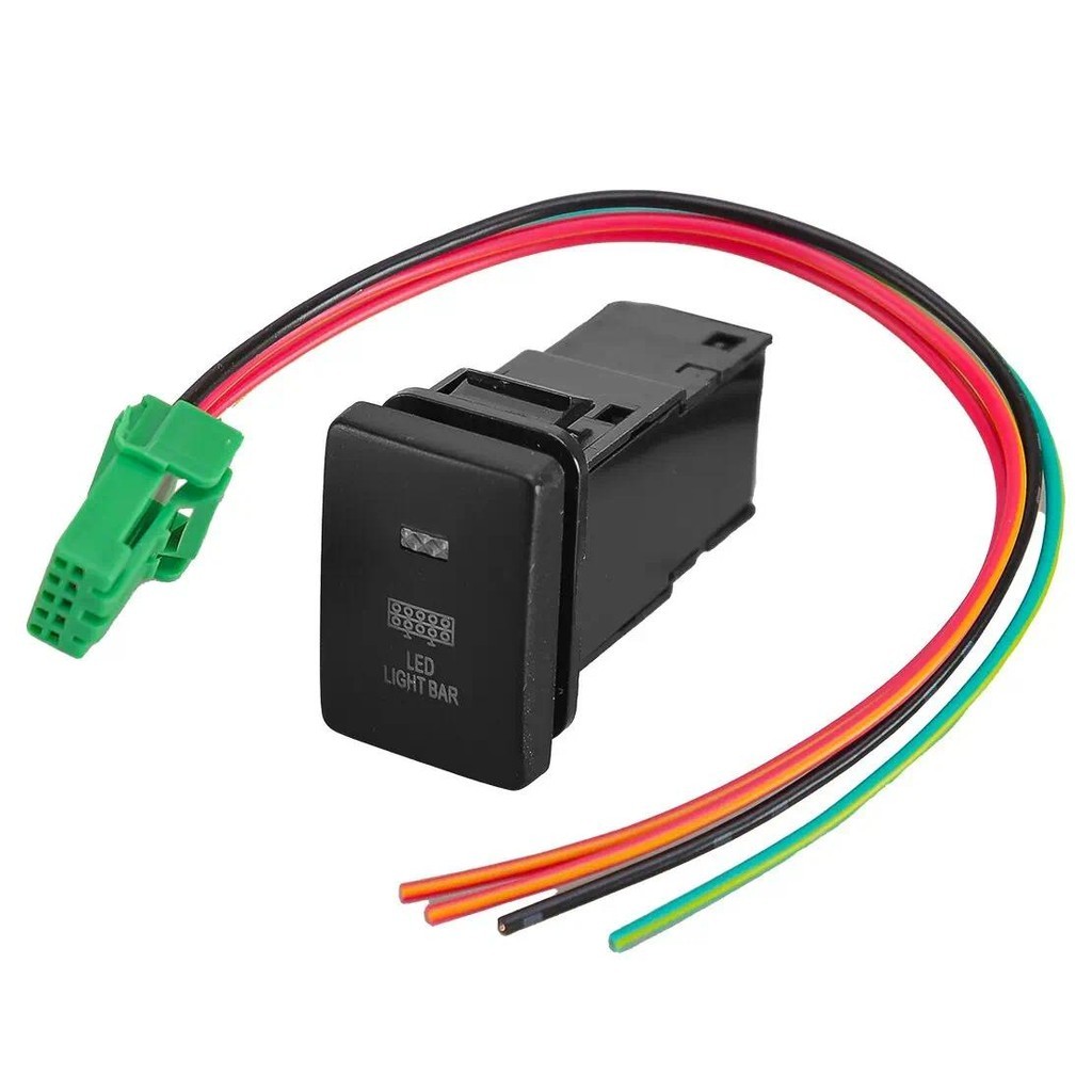 ไฟ LED BAR Push Switch Fit สําหรับ Mitsubishi Mirage LA Outlander ZK Pajero Sport QE Triton MQ MR