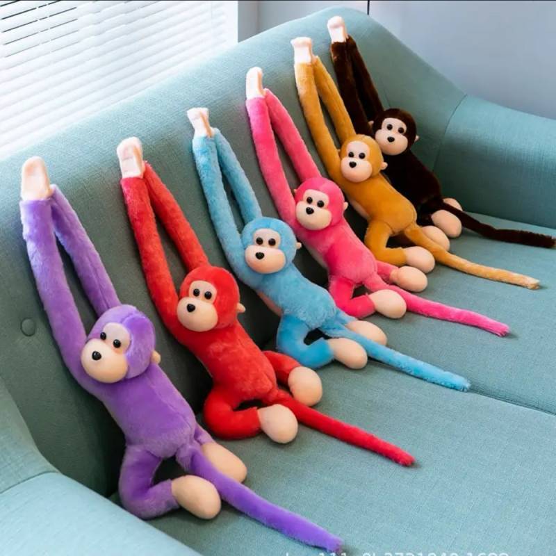 Monkey Curtain Bandage Doll Large Monkey Plush Toy Gibbon Anti-Collision Doll uf7S