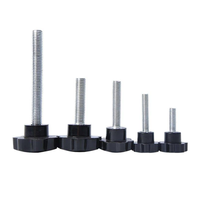 Torx Handle Hand Screw Seven Star Screw สังกะสีเหล็กคาร์บอนเกลียว Handle Bakelite Universal Screw M4
