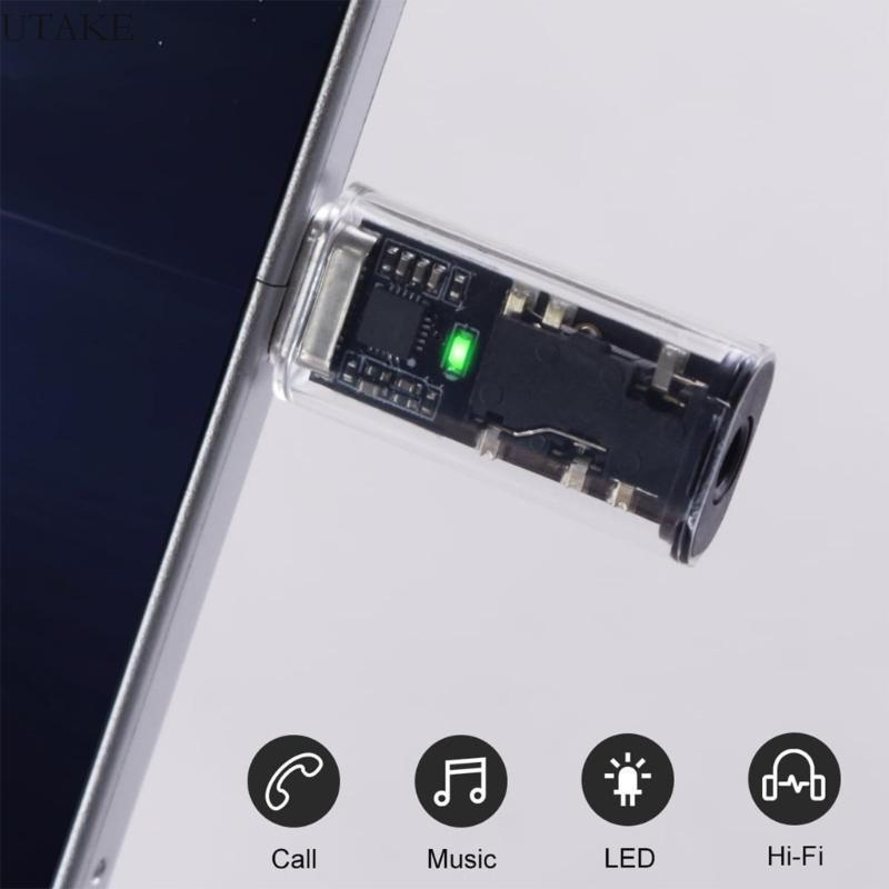 Utake 3 5 มม.ตัวแปลงสเตอริโอสําหรับอุปกรณ์ USB Type C เสียงที่ชัดเจนปลั๊กเอาต์พุตและฟังก์ชั่นเล่นแบบ