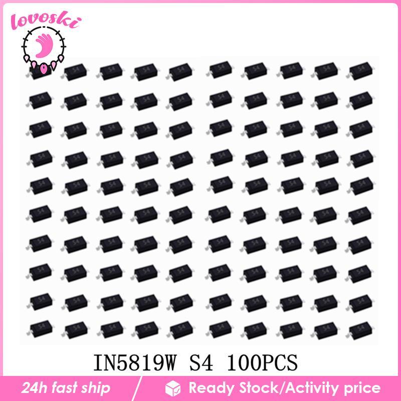 [Lovoski] 100 ชิ้น 1N5819W S4 SMD Schottky Diodes เปลี่ยน Sod-123 โครงการอิเล็กทรอนิกส์
