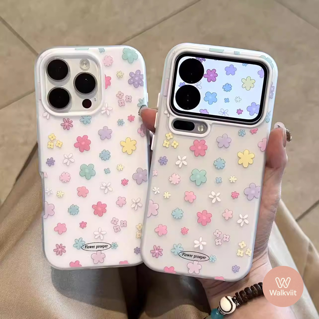 สำหรับ OPPO A3X A60 A5i A58 A3 A38 A57 A16 A54 A76 A52 A18 A3s A31  A17 สี 2-in-1 เรียบง่ายขั้นสูงป้องกันการตก