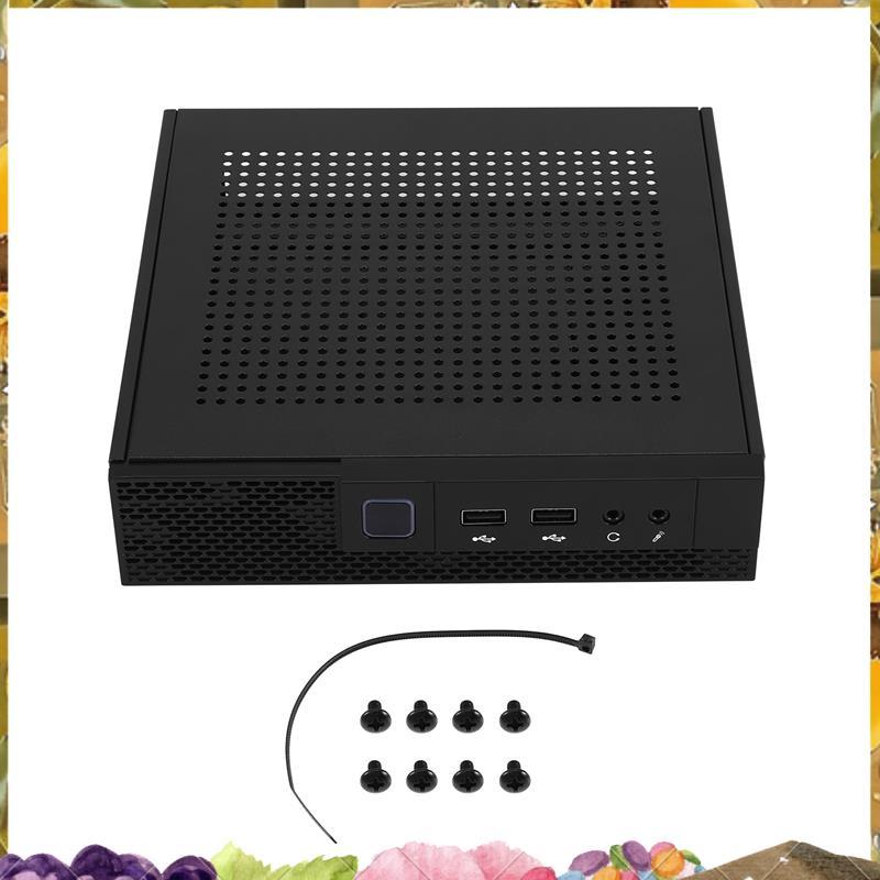 ITX เคสคอมพิวเตอร์ TX02 Mini Desktop Case ควบคุมอุตสาหกรรม HTPC Case