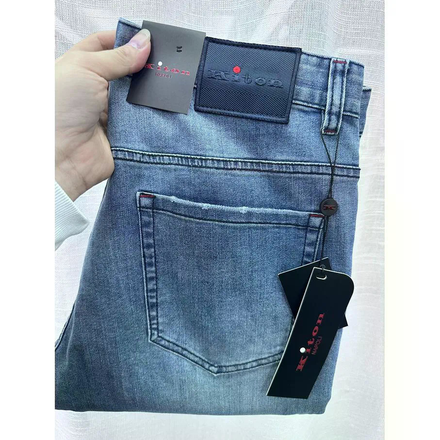 X CXB Kito * Thin Small Red Label Jeans Men Straight Stretch Pants