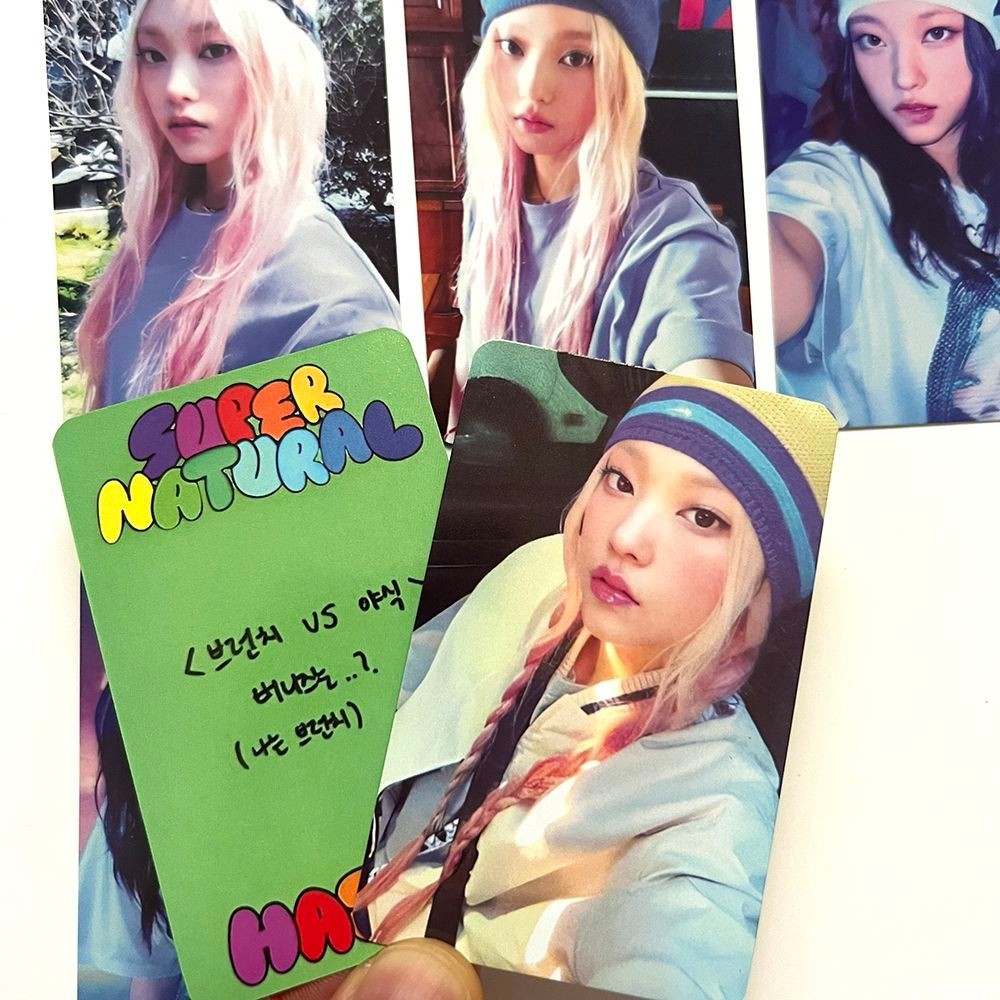 NEWJEANS อัลบั้มใหม่ สินสินค้าเหนือธรรมชาติ Photocard สุ่ม Photocard Whale NEW JEANS
