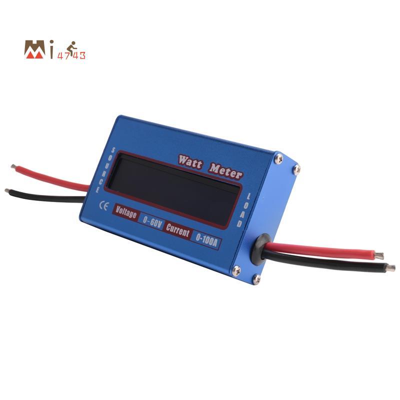 Mi4743Digital Wattmeter Watt Meter DC 60V 100A Balance Voltage Battery Checker