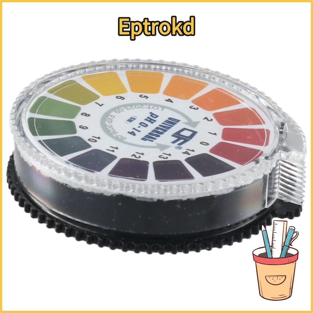 EPTRO 1/2 ม้วน PH Test Paper Strip Roll, 5m/roll PH 0-14 Test Paper, Practical PH Test Meter น้ําลาย