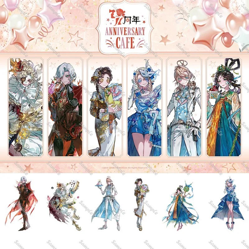 Standee Model Identity V 7th Anniversary Cafe Study Desk Decorative Game IDV Mike Morton Richard Sterling Knight Gift