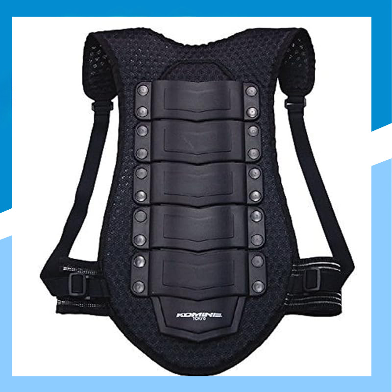 KOMINE Motorcycle Shoulder Back Protector SK-478 | Premium Safety Gear for Riders | L, M, XL Sizes Available