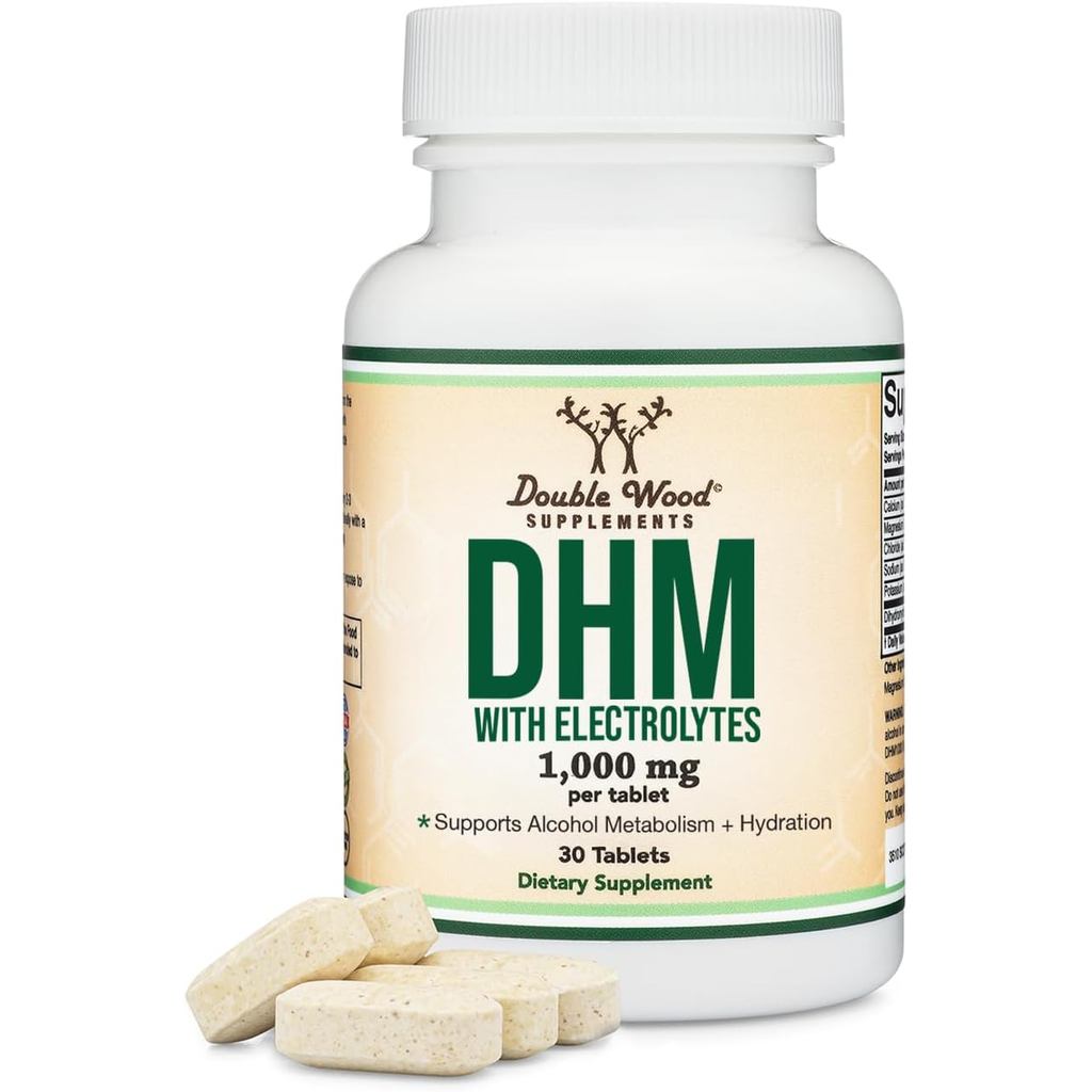 DHM1000 Dihydromyricetin (DHM) เม็ด - DHM อันทรงพลังที่สุดในตลาด - 1,000 มก. (30 นับ) ปรับปรุงด้วยอิ