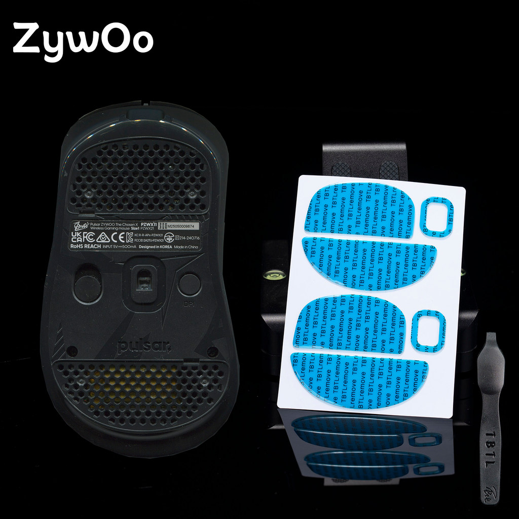 TBTLV2 กาวป้องกันการรั่วไหลของเมาส์ Smooth PTFE สติกเกอร์เท้า Pulsar Zywoo ขนาดกลาง mini Carry