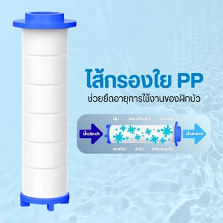 ไส้กรองน้ำ ผ้าฝ้าย PP สำหรับฝักบัวอาบน้ำ กรองน้ำสะอาด บริสุทธิ์ พร้อมส่ง