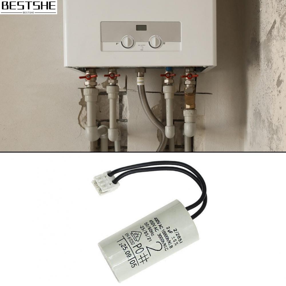 2uF ตัวเก็บประจุพร้อมขั้วต่อสําหรับหม้อต้มการไหลเวียนของปั๊มการแก้ไข Power Factor