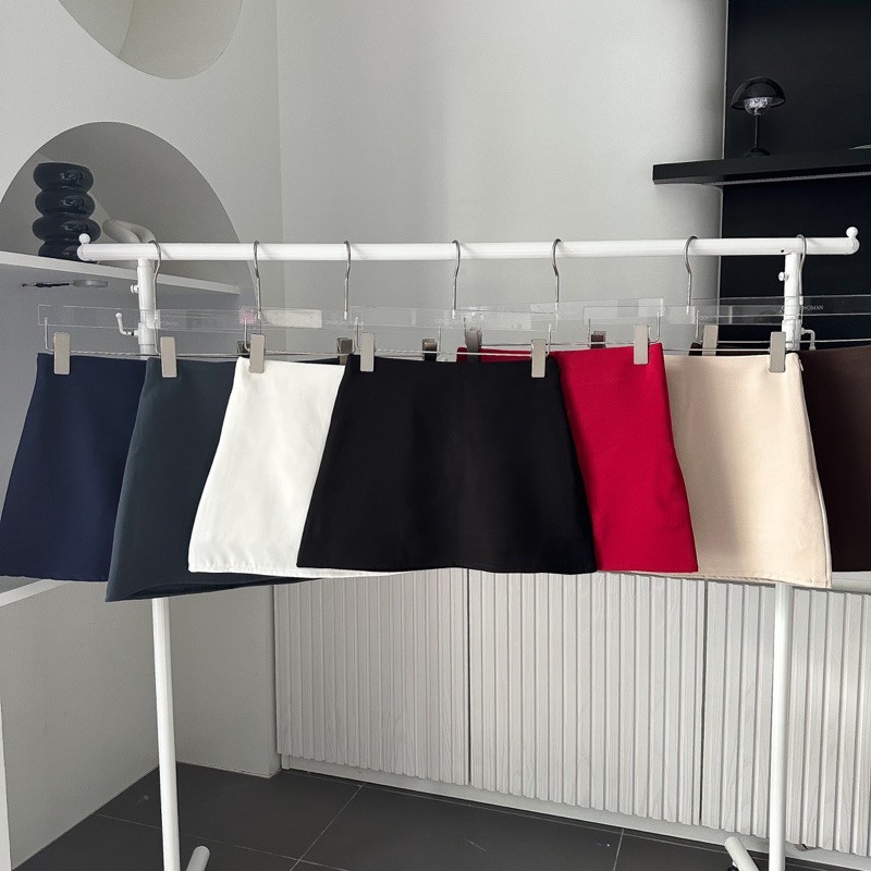 Fancy Belle Skirt Pants มีกางเกงด้านใน ผ้าเปเป้